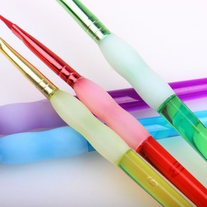 Juego de 5 Pinceles de Alta Calidad BECOL, Pinceles de Artista con Mango de Silicona y <span class=keywords><strong>Pelo</strong></span> de Nailon Colorido <span class=keywords><strong>para</strong></span> Pintura al Óleo - Product Image 5