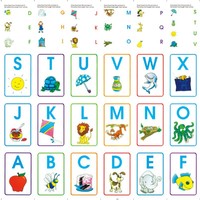Cartes flash de reconnaissance des mots anglais pour la petite enfance avec certification CPC, 300g, film double face