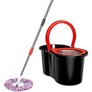 Oferta Especial: Mopa Chenille Giratoria 360° con Escurridor Automático y Cubo de Plástico para Limpieza Fácil de Suelos - Product Image 1