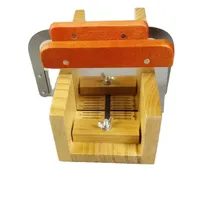 Coupe-savon en bois avec fil de coupe réglable outil de trancheuse de savon pour bricolage savon fromage beurre gâteau pain beurre