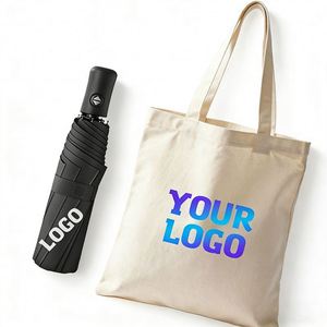 Paraguas Plegable Clásico de 3 Pliegues con Estampado para Hombre y Mujer, Resistente al Viento y a la Lluvia, para Publicidad Empresarial, con Logotipo Personalizado, Regalos Promocionales - Product Image 1