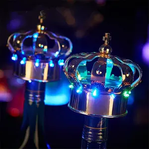 Bouchon de bouteille de vin Champagne, 6 pièces, LED, boîte de nuit, lampe, couronne Flash, bouchon de bouteille