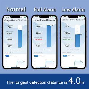 Sensor de Nivel Ultrasónico Inalámbrico Industrial Tuya Smart WiFi, Rango de 0.1-4.0m, Precisión del 0.5%, 100-240V, Sin Contacto, para Agua/Aceite, LARGA DISTANCIA - Product Image 3
