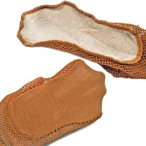 Collants professionnels de danse latine en résille, sans couture, rembourrés, à mailles rigides, couleur chair, petits trous, antidérapants - Product Image 4