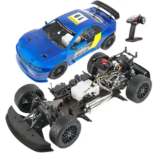 Rofun A5 mobil balap RC bensin, RTR skala 1:5 dengan mesin Gas 32CC sasis aluminium CNC dan Remote kontrol LCD