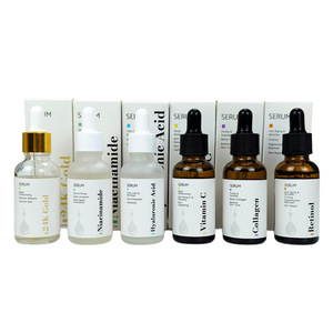 Personalizada vitamina C Retinol Niacinamida ácido hialurónico puro colágeno 24 K 24 K oro HIDRATANTE PIEL aligeramiento cara suero - Product Image 1