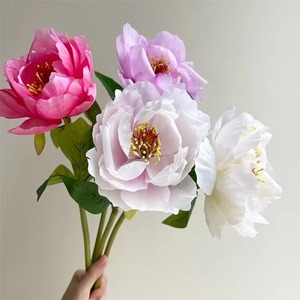Peonía Artificial de Alta Calidad, Cabeza Grande, Color Rosa, Flor de Seda para Centros de Mesa de Boda, Decoración del Hogar y Fiestas - Product Image 2