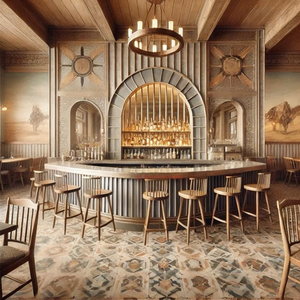 Tùy chỉnh quầy bar Thiết kế hiệu ứng 3D vẽ + VR toàn cảnh + kế hoạch sàn: phong cách hiện đại/công nghiệp/Retro - Product Image 4