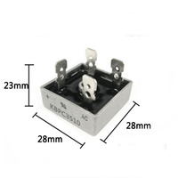 Rectificador de puente monofásico KBPC5010 2510 3510 1510 1010 50A 1000V con relé