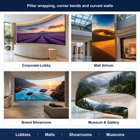 Module d'écran vidéo LED flexible pour intérieur à pas fin P1.53, écran LED incurvé 320x160mm 3840Hz HUB75E, panneau publicitaire