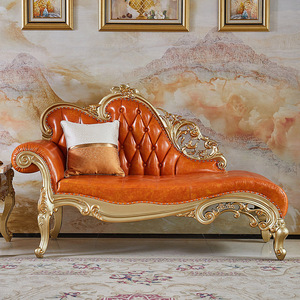 Sofa <span class=keywords><strong>Chaise</strong></span> <span class=keywords><strong>Lounge</strong></span> Gaya Victoria OEM, Furnitur <span class=keywords><strong>Lounge</strong></span> Hotel, Kayu Tradisional, Sofa Antik Berumbai Normal - Product Image 2