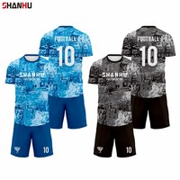 Maillot de football personnalisé Guangzhou Shanhu, vêtements de sport, impression par sublimation, respirant, séchage rapide, polyester pour hommes, vente en gros pour équipes