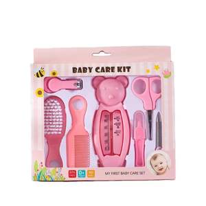 Vente en gros Paquet en anglais Ensemble de soins pour bébé 7 pièces Combinaison pour bébé Ensemble de brosses coupe-ongles de sécurité pour bébé - Product Image 5