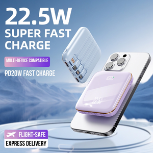 Station d'alimentation portable 10000mAh avec 3 câbles Type-C, charge rapide PD, sortie universelle 65W, batterie Li-polymère - Product Image 5