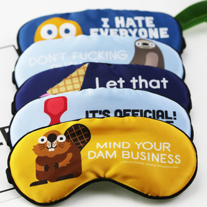 Biểu Tượng Tùy Chỉnh Satin 100% Hữu Cơ Mềm Satin Mặt Nạ Mắt Mặt Nạ & Phụ Kiện Với Dây Đeo Đàn Hồi - Product Image 2