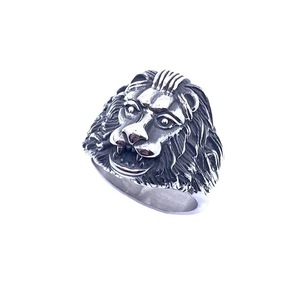 Lion <b>Ring</b> <b>For</b> <b>Men</b> Stainless Steel Animal Shape Retro <b>Silver</b> Gift Jewelry 216004 - Product Image 5