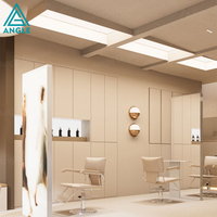 Élégante vitrine de salon sur pied en verre, unité de rangement modulaire pour perruques et produits de beauté, éclairage LED, robuste et personnalisable