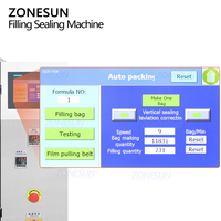 ZONESUN ZS-FS06 automatique forme verticale épices détergent poudre sac pochette remplissage scellage Machine d'emballage avec tarière chargeur