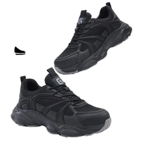 Chaussures de sécurité d'hiver pour hommes avec embout en acier, anti-écrasement, anti-perforation, légères, tige en PVC, coque en PU/KPU, pour chantier