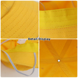 Casquette <span class=keywords><strong>de</strong></span> baseball unisexe pour enfants, style princesse, en velours <span class=keywords><strong>de</strong></span> coton jaune uni, à dessin animé feuille, à calotte ronde, pour le cyclisme et les fêtes, modèle pêcheur - Product Image 3