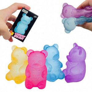 Wholesale <b>Gummy</b> <b>Bear</b> TPR Squishy Ball Fidget Toy Colorful Stress Relief Fatigue Cute Anti-Stress Sensory Boys for Kids Adults - Product Image 5