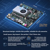 Motherboard All-in-One Mini-ITX Kontrol Industri Intel Generasi 6/7/8 I5 6300U/7200U/8350U