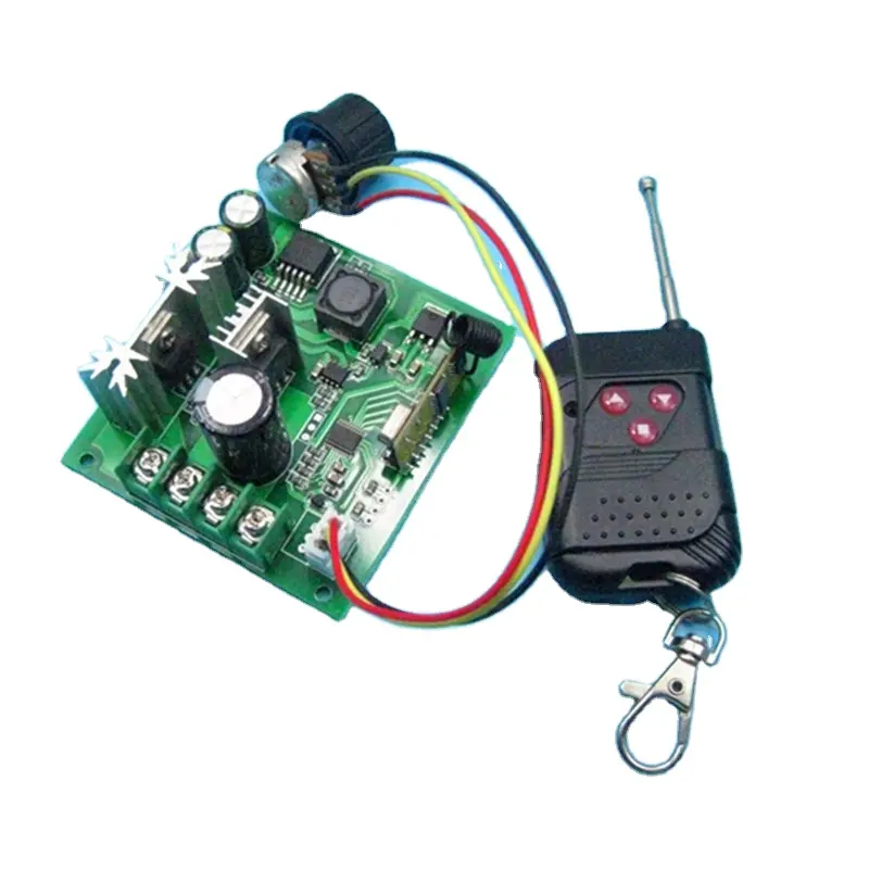 Draadloze Afstandsbediening Dc Motor Speed Regulator 12V24V Pwm Traploze Snelheidsregeling Switch 10A Controller