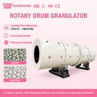 Granulateur rotatif à tambour WINWORK pour zéolite et soufre, équipement de granulation de poudre minérale, fournisseur d'usine