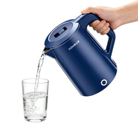 Bouilloire électrique 1,7 L en acier inoxydable 304, ébullition rapide 1500 W, arrêt automatique, pour la maison et la cuisine, vente en gros