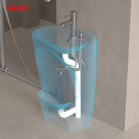 Kidoir, fabricant chinois, lavabo noir pour ablutions (wudu), mobilier de prière musulman, produit Wudumate, lavabo pour les pieds, bassin d'ablutions