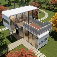 Villa Modulaire Traditionnelle Complète en Acier Léger Écologique de Luxe pour le Tourisme, Cabane Préfabriquée, Bureau Modulaire Extérieur