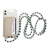 Pochette universelle 3M pour téléphone portable avec cordon tour de cou, étanche, antichoc, porte-cartes, sacoche bandoulière pour téléphone portable