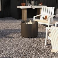 Brasero portable sans fumée de 19 pouces, poêle à bois robuste pour l'extérieur avec grilles de barbecue pour jardin, patio, cour arrière
