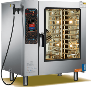 Horno Combinado Eléctrico Comercial para Hotel y Restaurante, 10 Bandejas, Acero Inoxidable para Cocina Comercial - Product Image 6