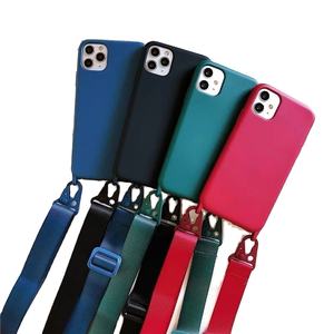Funda de teléfono con collar de silicona con cordón para <span class=keywords><strong>iPhone</strong></span>, funda de teléfono con correa cruzada para hombro y cuello, para <span class=keywords><strong>iPhone</strong></span> 12, 13, <span class=keywords><strong>14</strong></span> <span class=keywords><strong>pro</strong></span>, xs max, 6, 7, 8 plus - Product Image 1