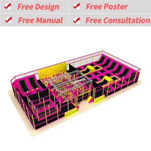 Durable Modern Indoor Playground Soft Play Equipment Set for Kids Commercial Children's Playground with <b>Trampoline</b> and Slide - Product Image 2