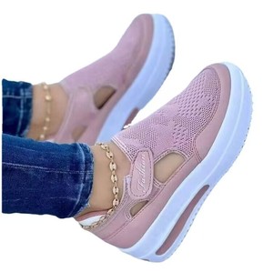 Vente en gros d'usine, baskets tendance pour femmes, été-printemps, respirantes, souples, chaussures décontractées avec semelle antidérapante - Product Image 2