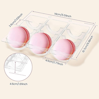 Emballage alimentaire personnalisé en conteneur, conteneurs en plastique transparent PET, boîte à macarons en plastique PP pour 12 pièces