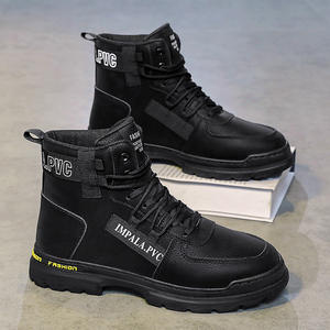 Ventas calientes Zapatos de hombre transpirables e impermeables Botas de PU artificiales versátiles Botas deportivas y de ocio para hombres - Product Image 3