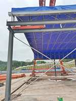 Toldo retráctil push-pull, carpa telescópica, garaje móvil para coches, toldo plegable, marquesina push-pull, tiendas túnel retráctiles para almacén
