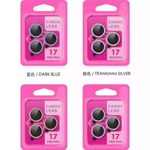 Protection d'objectif d'appareil photo de téléphone portable Bling Diamond pour <span class=keywords><strong>iPhone</strong></span> 17 16 15 14 <span class=keywords><strong>13</strong></span> 12 11 Pro Max, installation facile, verre trempé HD transparent - Product Image 3