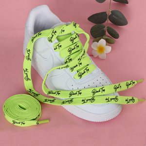 Mode personnalisé imprimé lacets créatif unisexe plat toile baskets AJ/<span class=keywords><strong>AF1</strong></span> chaussures plates lacets chaussures cordes dentelle - Product Image 1