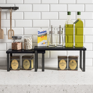 Extendable Multi Layer <b>Storage</b> <b>Rack</b> For <b>Kitchen</b> Countertops Flexible Standing Type 2nd Floor Shelf Desktop Organizer - Product Image 2