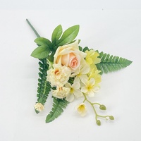 Groothandel Handgemaakte 4 Gesimuleerde Rozenboeketten Lang Nieuw Jaar Tafel Bloemenontwerp Geschikt Voor Kerst Thuis