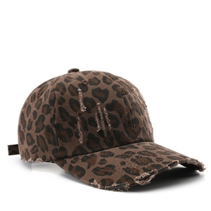 Fashionable <b>Leopard</b> Pattern Snapback <b>Hats</b> - Soft and Breathable Fabric With Bold <b>Print</b> for a Standout Streetwear Look - Product Image 1