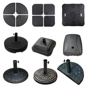 Hot Factory Venda Direta Black Roman Umbrella Base Para Pátio Jardim Restaurante Café Hotel Pátio