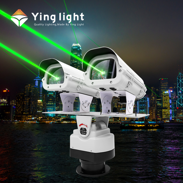High Brightness 8W Two Heads Mini Movable Rotating Landmark Roof Laser Light Outdoor Waterproof Green Lazer Light