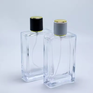 Wholesale Elegant Frasco De <b>Perfumes</b> Clear Glass <b>Spray</b> <b>Bottle</b> Cologne <b>Bottles</b> Crimp <b>Perfume</b> <b>Bottle</b> With Black Golden Cap - Product Image 3