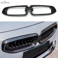 Nouvelle arrivée : Cadre de calandre en fibre de carbone sèche G42 pour pare-chocs de voiture BMW Série 2 G42 Coupé 22+