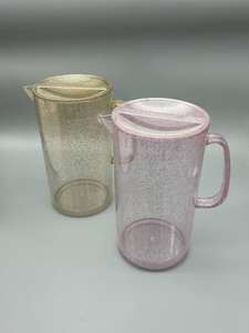 2020 Fábrica al por mayor de grado alimenticio <span class=keywords><strong>1.5L</strong></span> elegante jarra de agua de plástico con logotipo impreso personalizado - Product Image 2